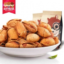 【三只松鼠_手剥巴旦木235g】零食坚果炒货特产干果巴达木