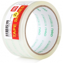 得力(deli)30246 高透明度封箱胶带48mm*40y（36.6米） 1卷装