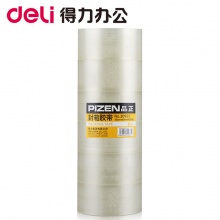 得力（deli）30933 普透封箱胶带60mm*200y（183米） 整箱共24卷