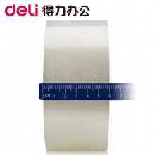 得力（deli）30933 普透封箱胶带60mm*200y（183米） 整箱共24卷