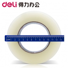 得力（deli）30933 普透封箱胶带60mm*200y（183米） 整箱共24卷
