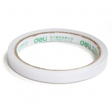 得力（deli）30400 棉纸双面胶带9mm*10y（9.1米） 32卷/袋装