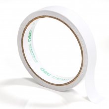 得力（deli）30402 棉纸双面胶带18mm*10y（9.1米） 16卷/袋装