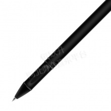 得力（deli）S65 磨砂杆中性笔子弹头 0.5mm 12支/盒（黑）