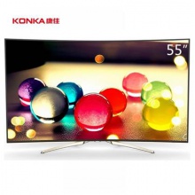 康佳（KONKA）LED55UC1 55英寸10核智能4K曲面电视 海量视频应用（金+黑）